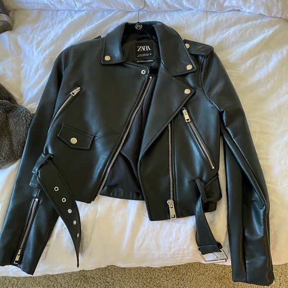 Zara faux leather jacket - Picture 1 of 4